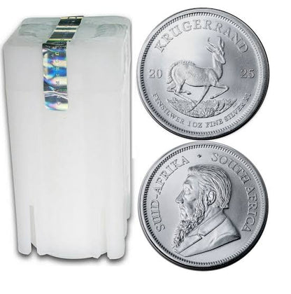 Tube of 25- 1oz Silver Krugerrand