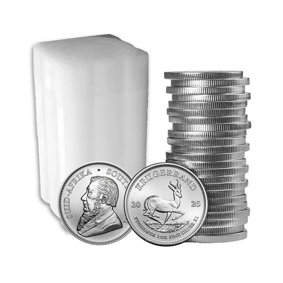 Tube of 25- 1oz Silver Krugerrand